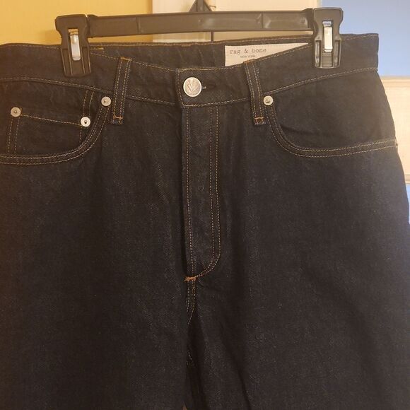 Rag & Bone Women's Straight Leg Jeans Dark Wash Size 29 US 8 - Picture 2 of 9